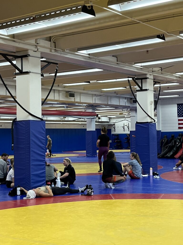 Wrestlers training for the Olympics in Colorado Springs