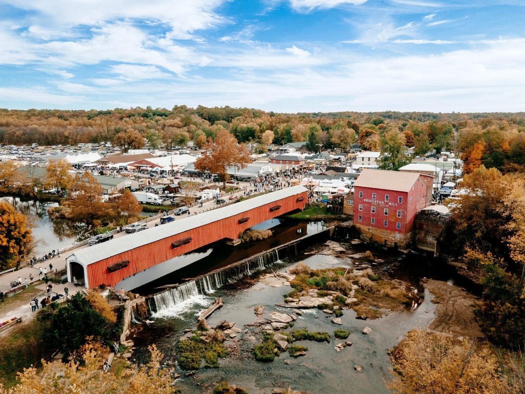 Covered bridge in Bridgeton IN