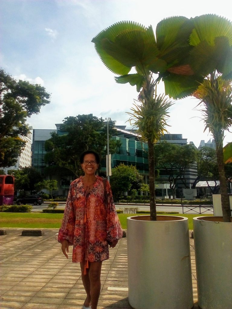 The author in Singapore