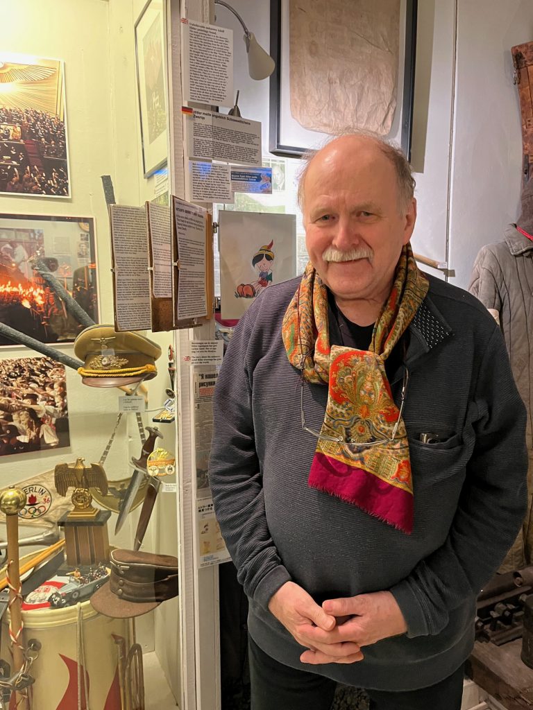 William Hakvaag, founder and curator of the Lofoten Krigsminnemuseum