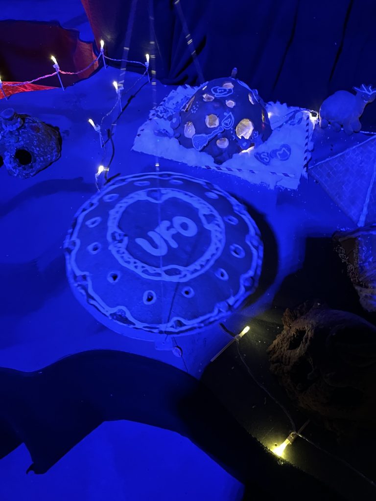 Gingerbread creations by kindergartners in Bergen Norway