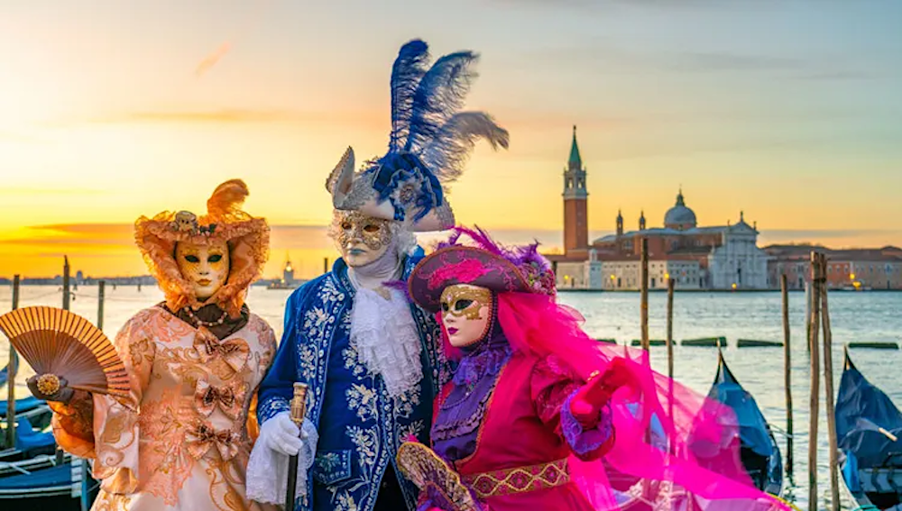 CroiseEurope in Venice during Mardi Gras
