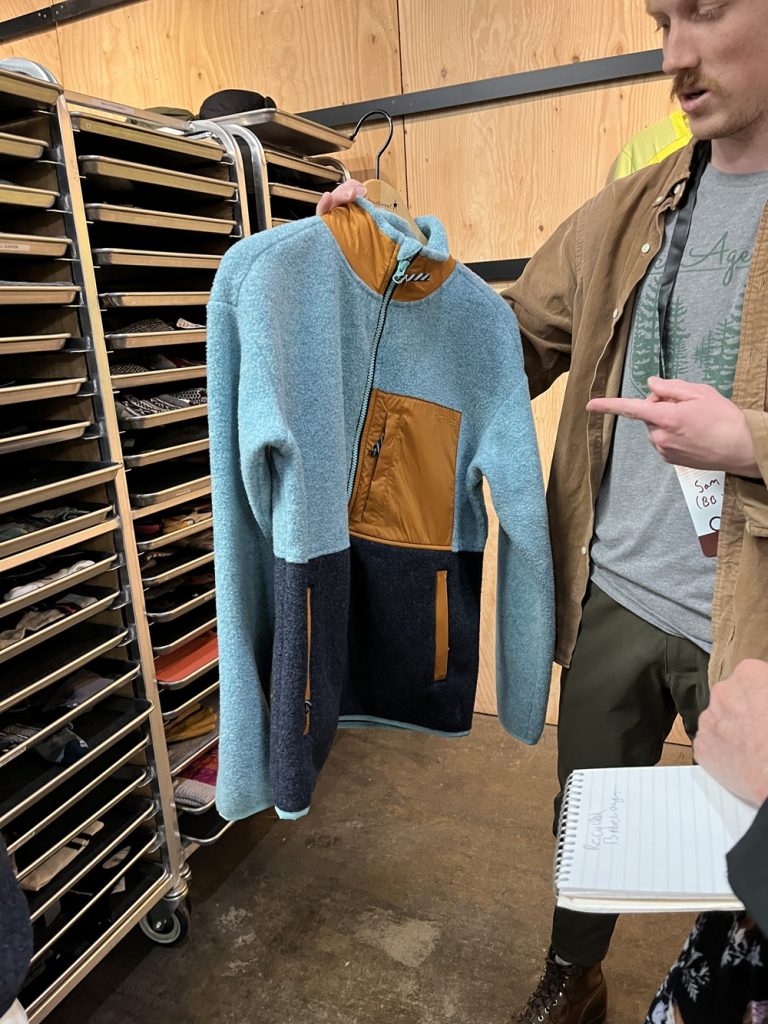 Smartwool pullover made with recyclables