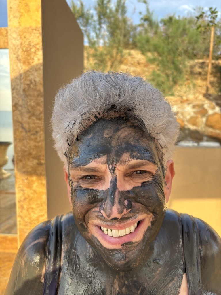 Eileen likes the Dead Sea mud, obvy!