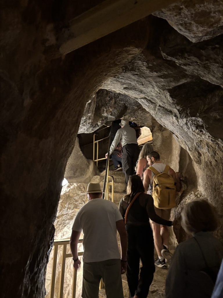 Exploring the Great Pyramid of Cheops (photos by Andy Yemma)