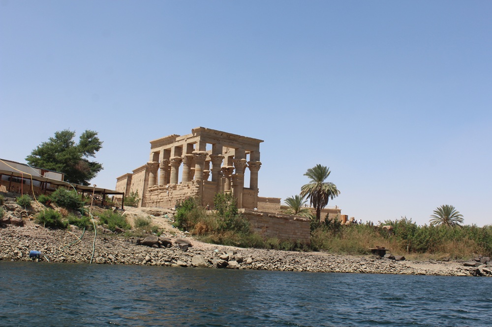 The Temple of Philae seen from the Nile River in Aswan Egypt (photos by Andy Yemma)