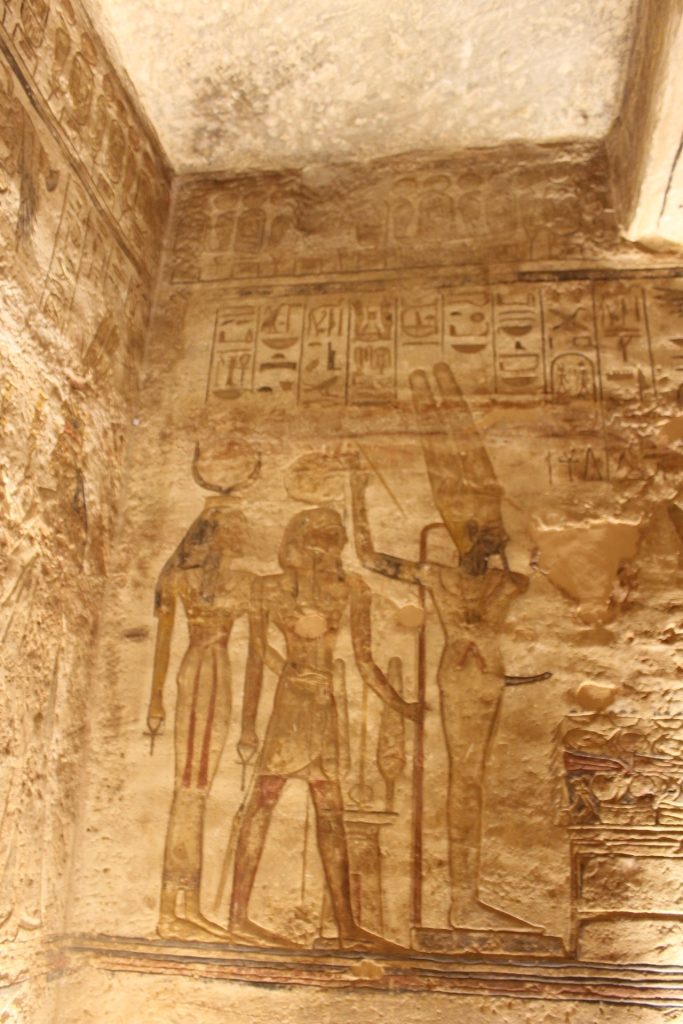 Inside the temple for Ramses II at Abu Simbal