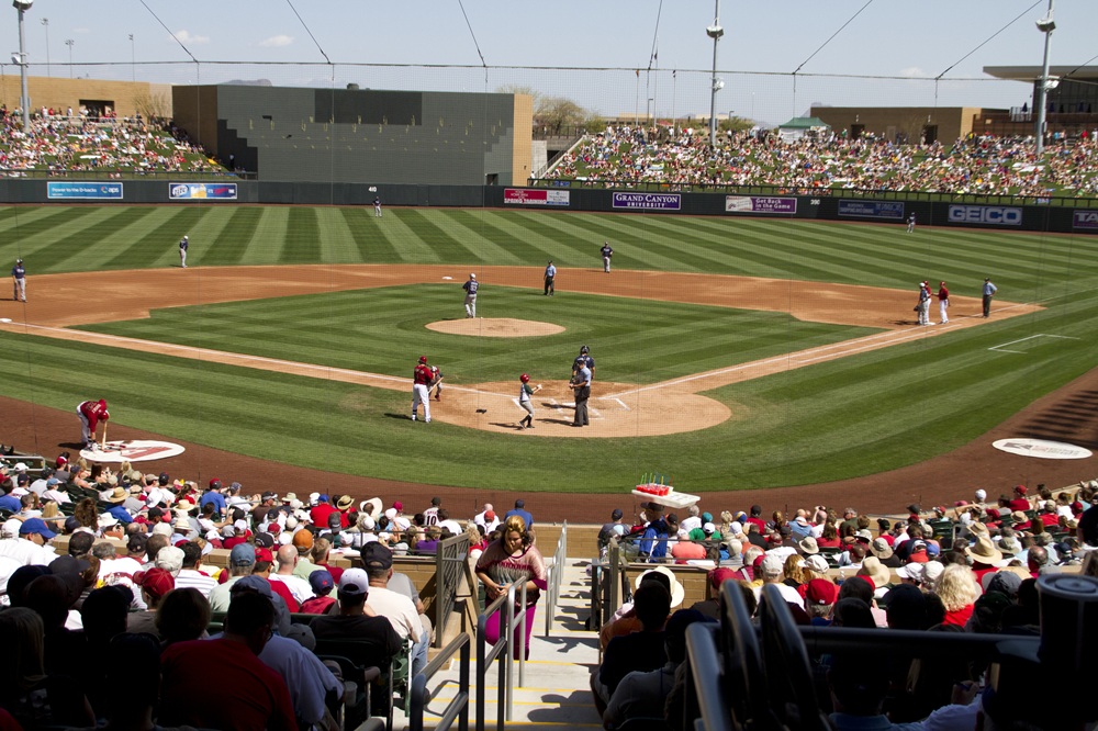 MLB Cactus League Spring Training Game Fans.