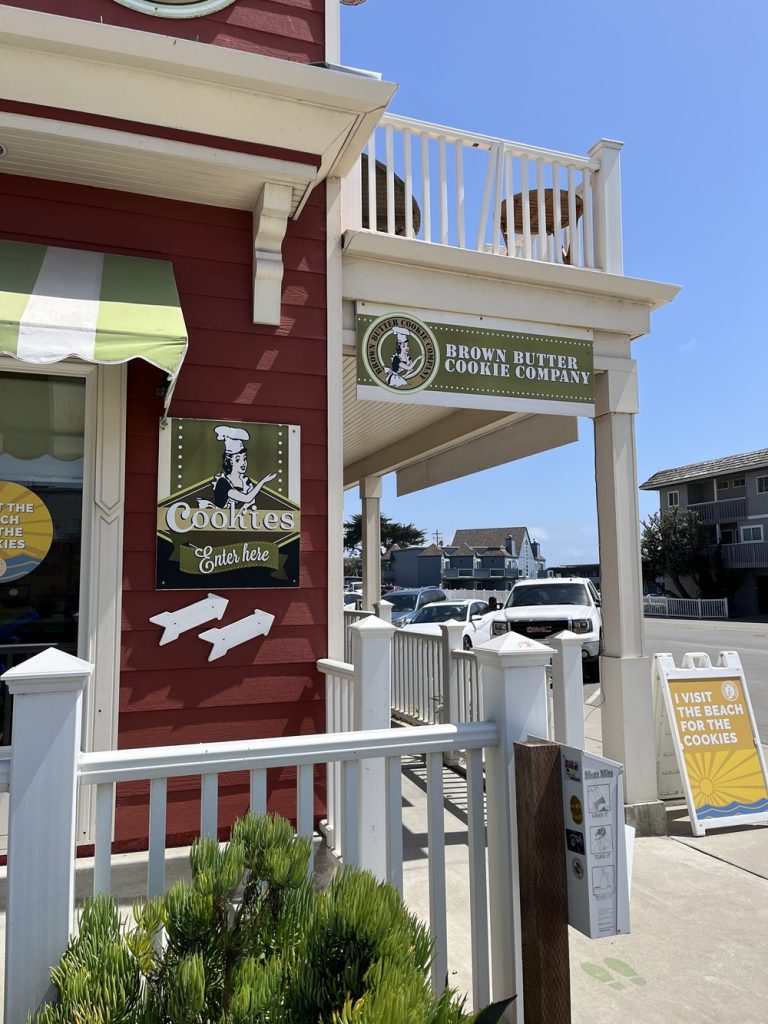 Stop in the tiny town of Cayucos at the Brown Butter Cookie Company