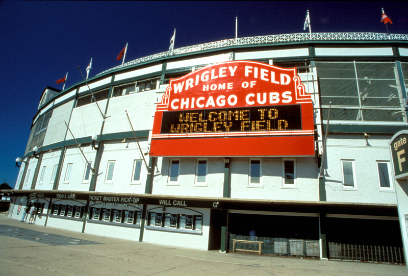 Wrigley Field, home of the Chicago Cubs
