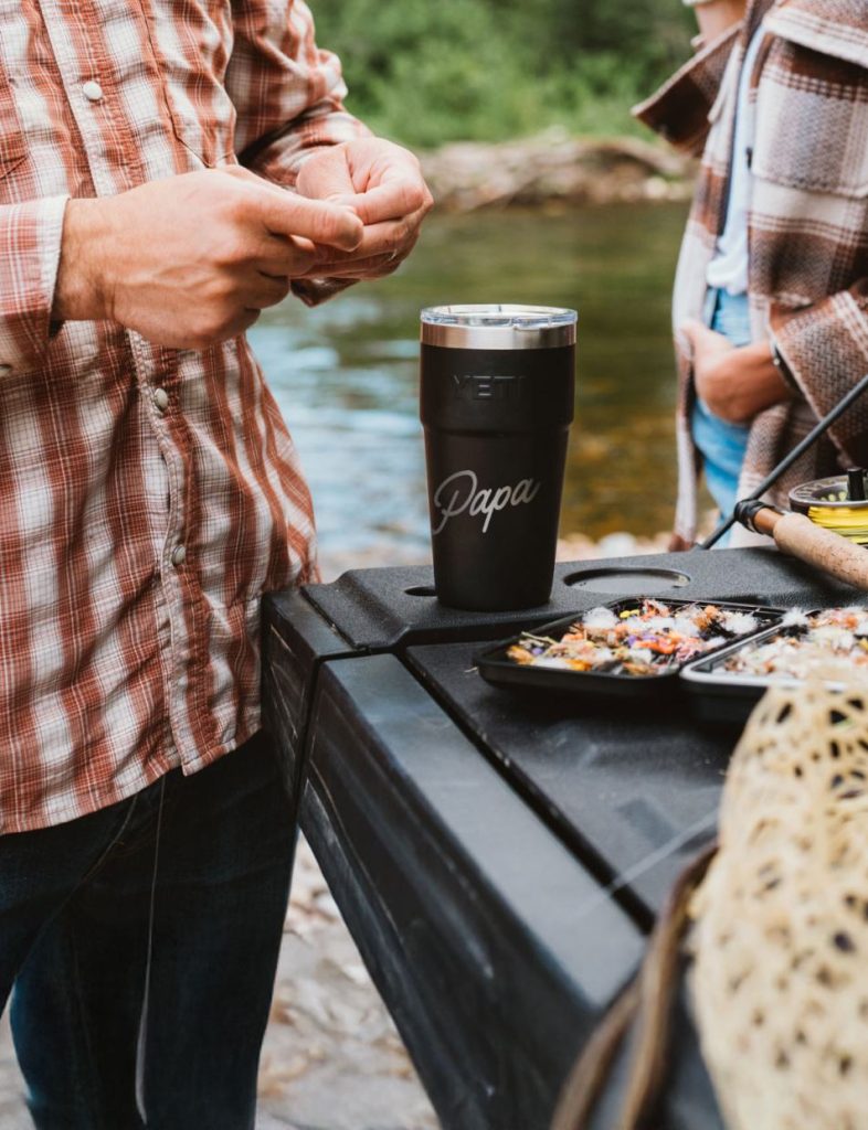 Yeti BPA-free insulated travel mug.