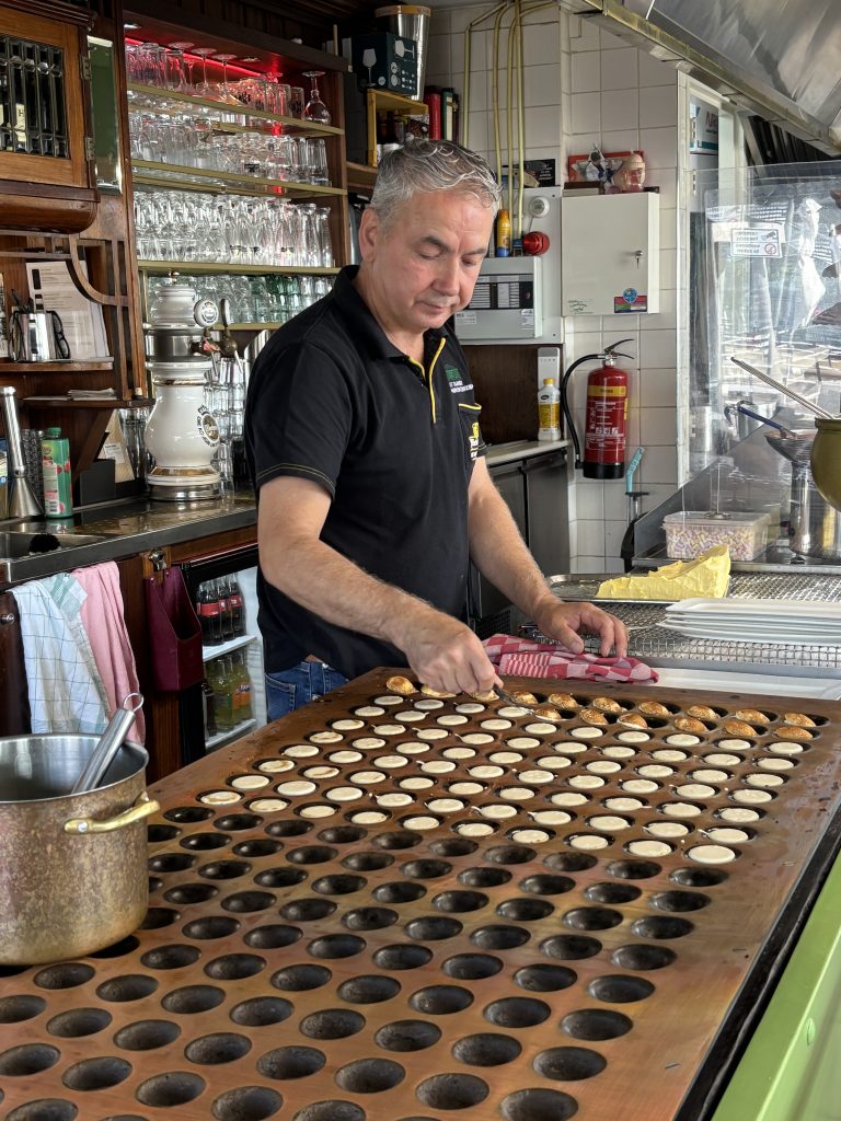 Poffertjes being made in Zaandam