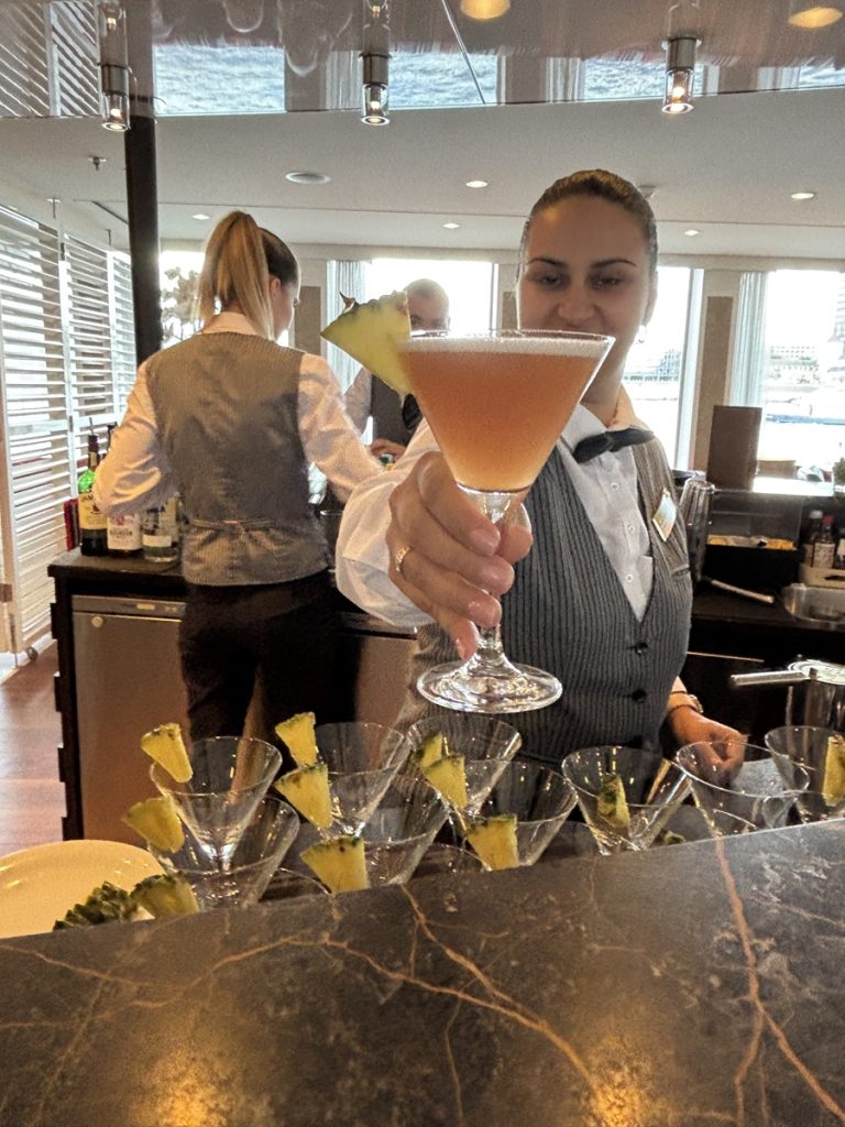French martini served aboard AMASerena on Rhine River cruise