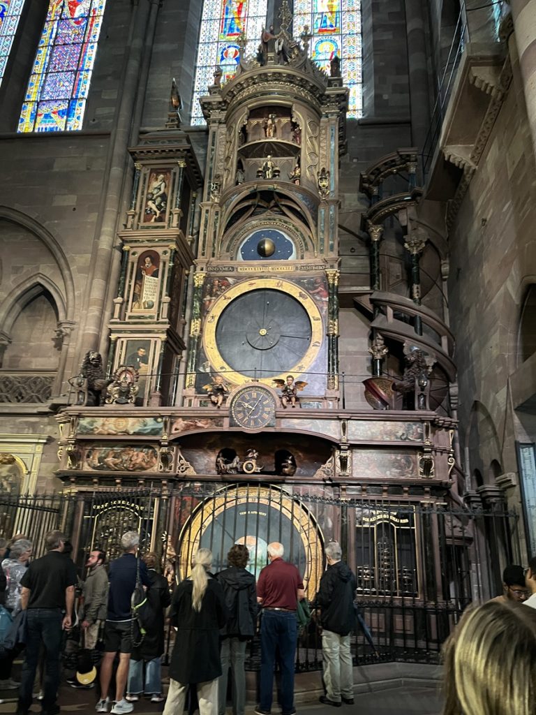 Amazing mechnical clock inside Notre Dame Cathedral in Strasborg FR
