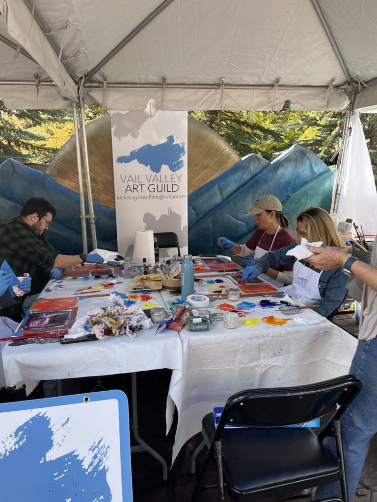 One of the workshops at the Artisan Rhapsody festival in Vail CO