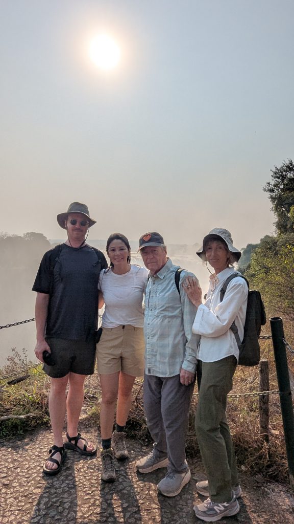 Day's end on at Victoria Falls for CroisiEurope Safari cruise