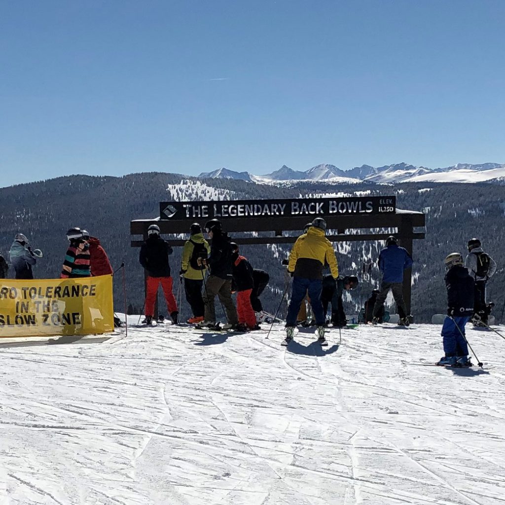 The legendary back bowls at Vail