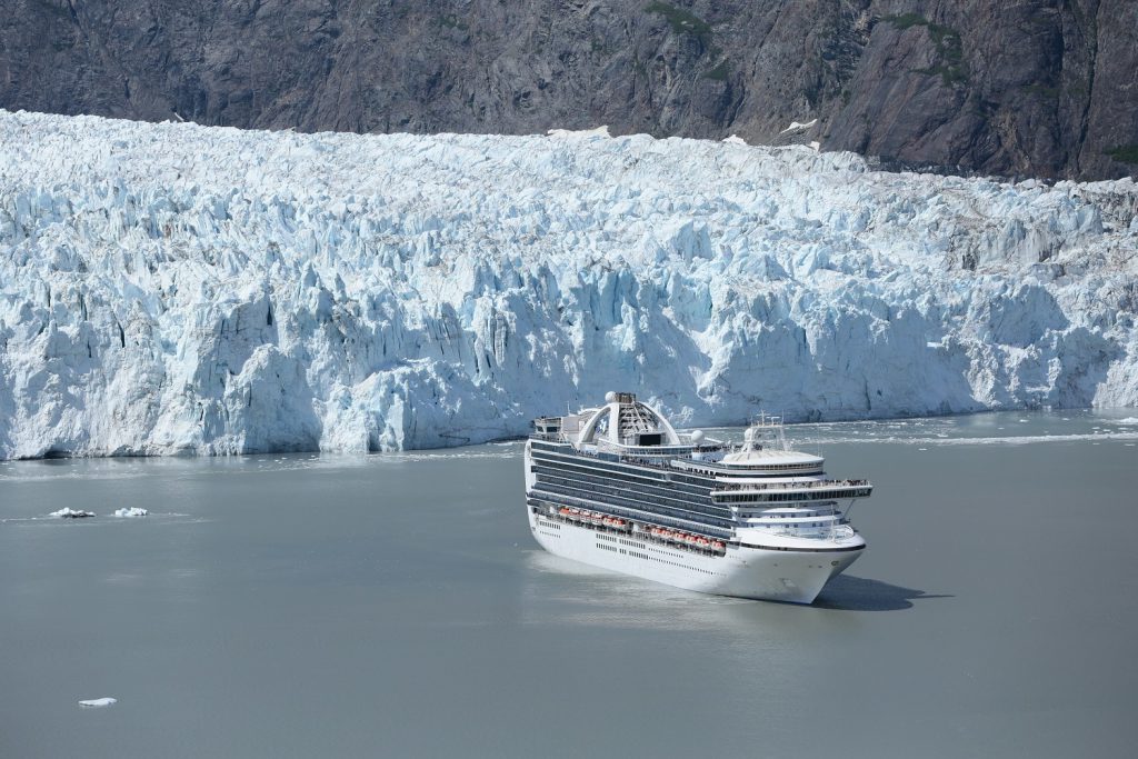 A Princess Cruise visits Glacier Bay in Alaska