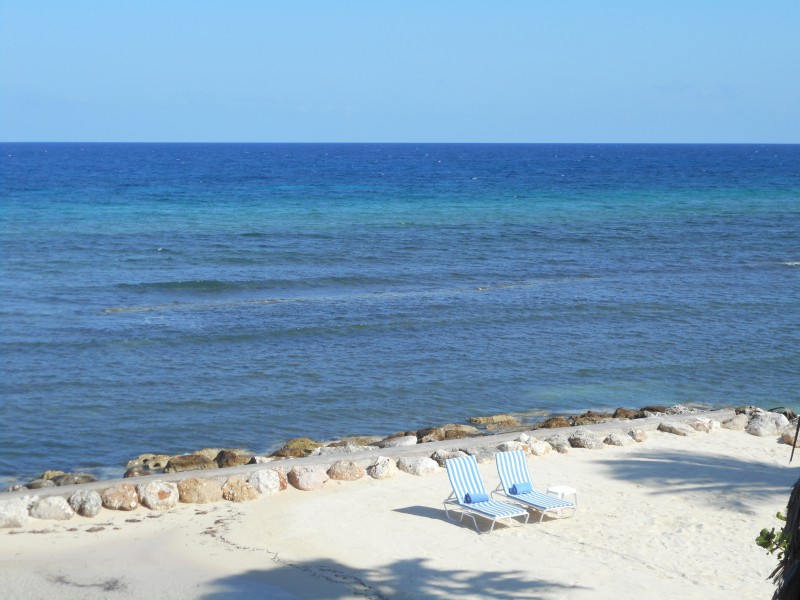 Beach scene at Half Moon Jamaica