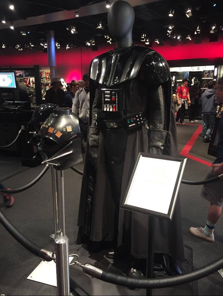 Darth Vader costume display