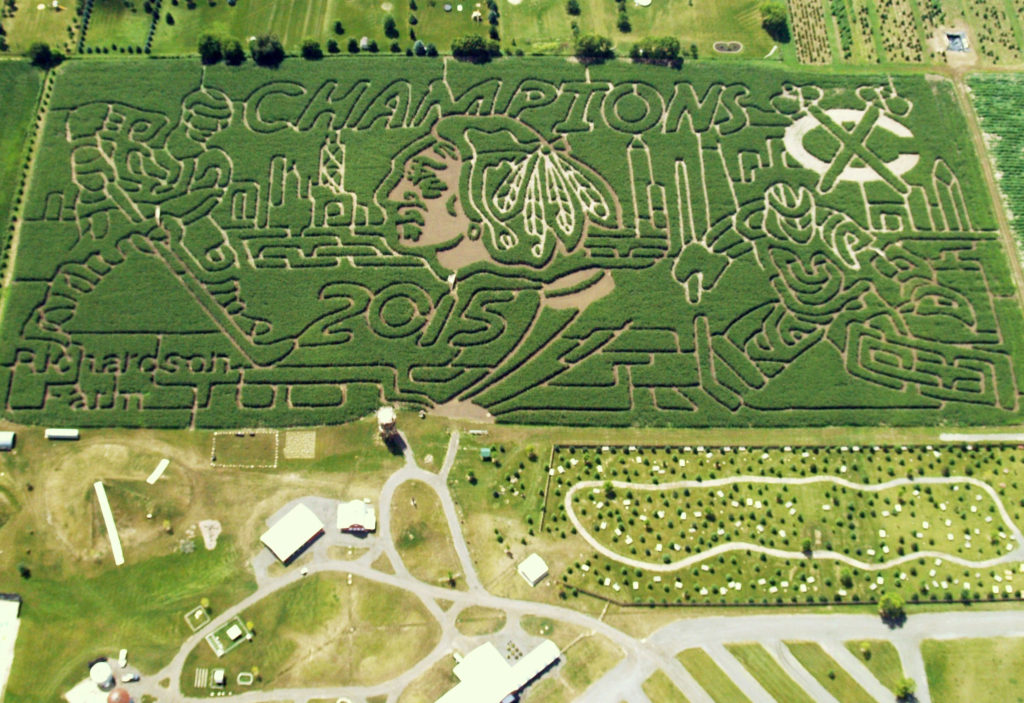 Corn maze at Richardson Adventure Farm near Chicago