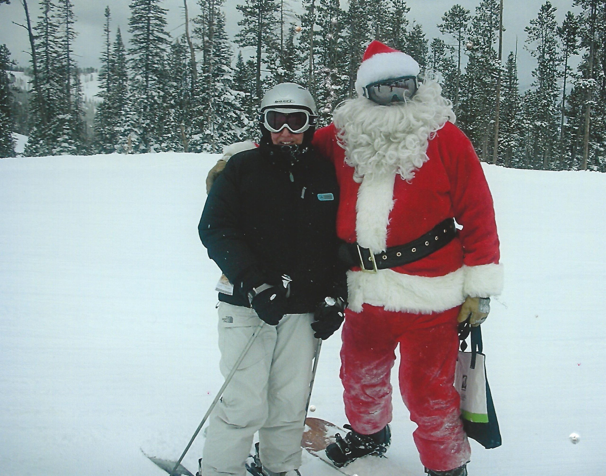 Eileen and Santa at Moonlight Basin (2008)