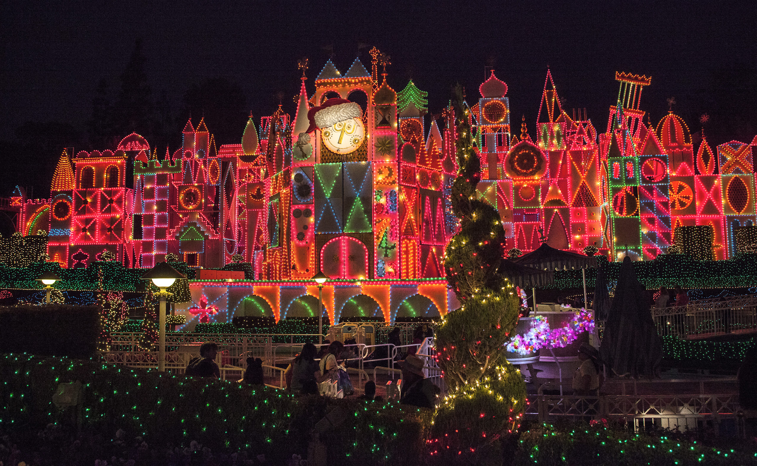 It's a Small World Holiday display at Disneyland