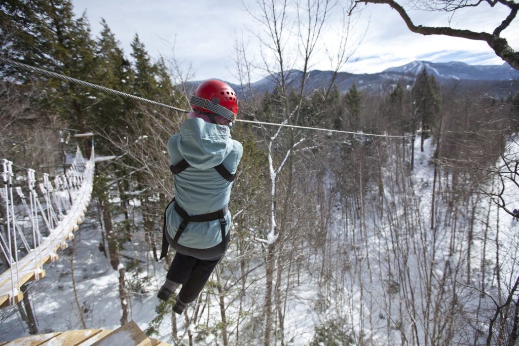 Ziplining at Smuggler's Notch in Vermont