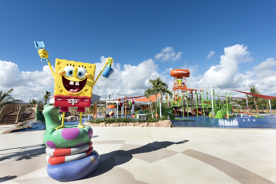 SpongeBob greets guests at Nick Punta Cana