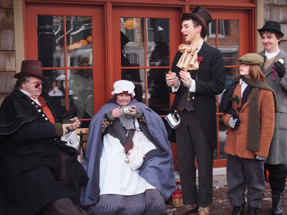 Beggars, part of Dickens Christmas in Skaneateles