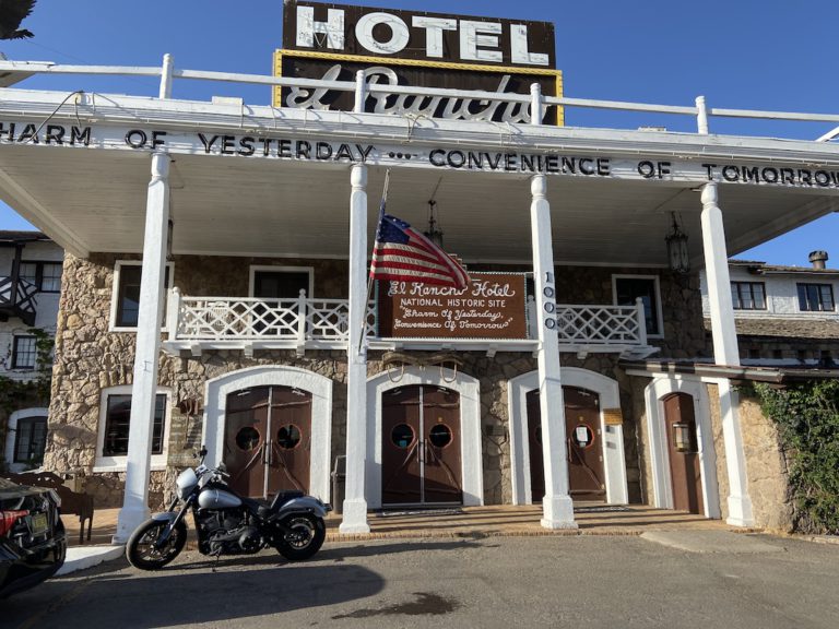 The historic hotel on Route 66