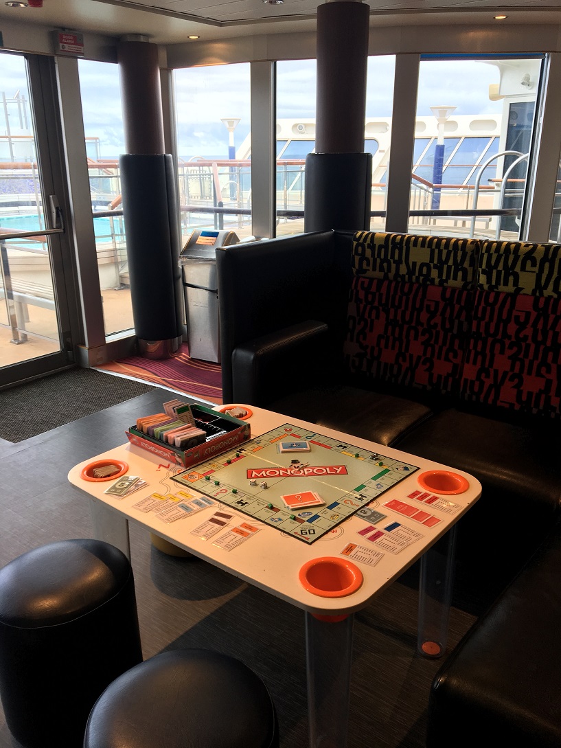 Board games everywhere on Queen Mary 2