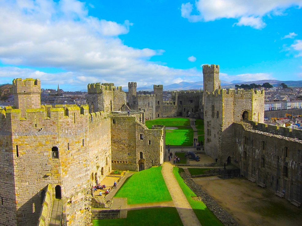 Caernarfon Castle in Wales