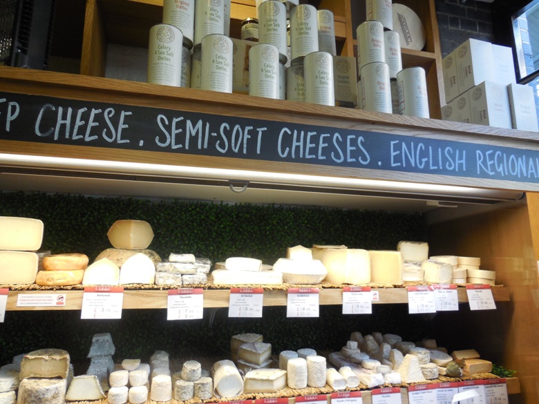 Cheese display at Androuet