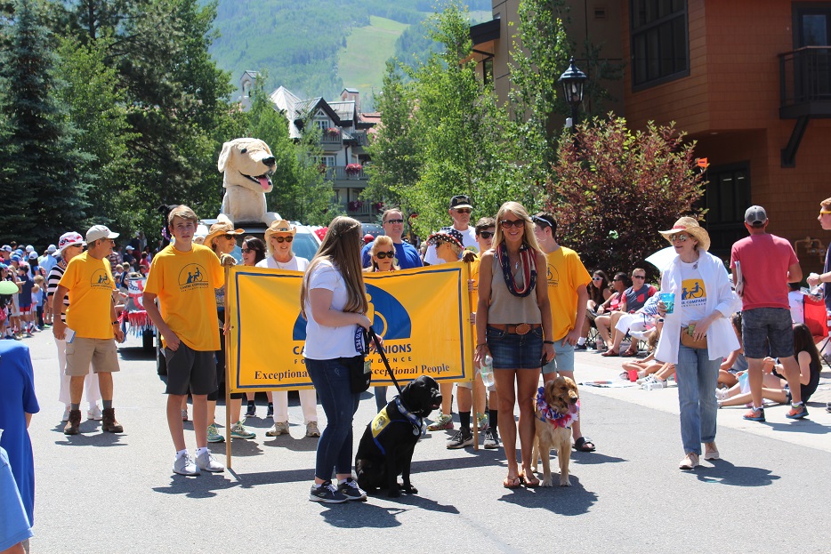 Companion dogs in the Vail July 4 Parade
