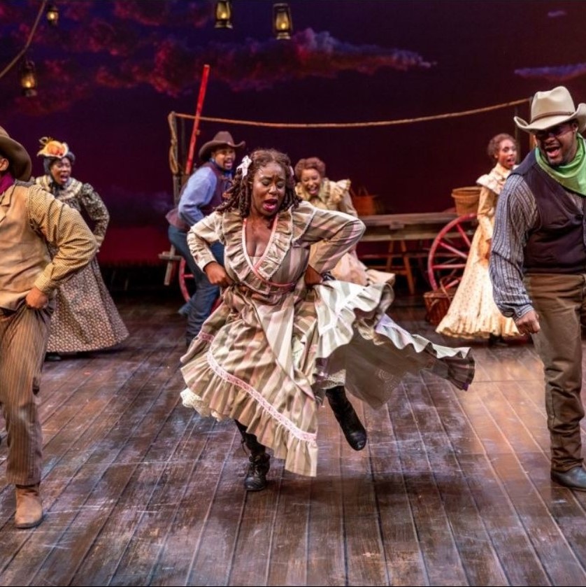 Dancing scene from Denver production of Oklahoma!