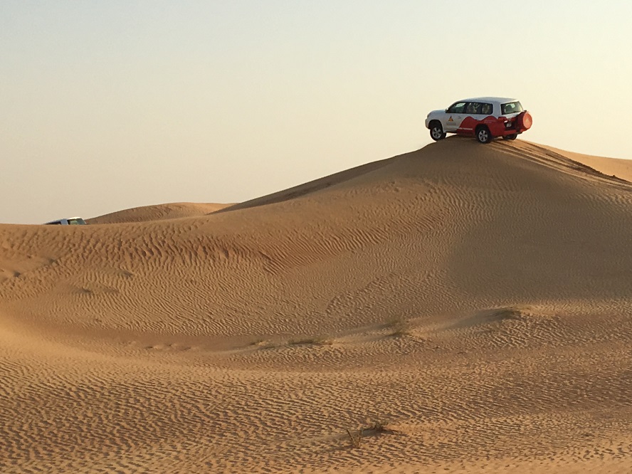 Desert driving in Dubai