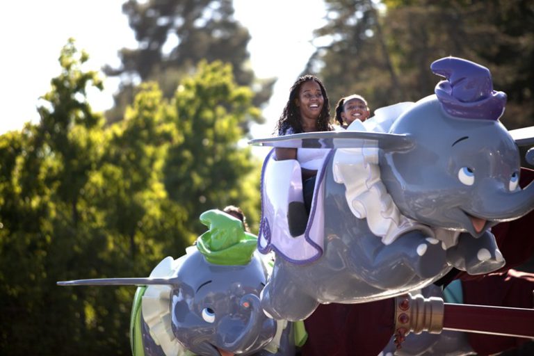 Visiting the theme parks with the youngest members of the family