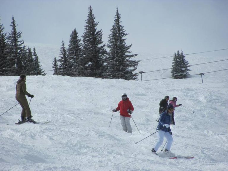 A time-out after an injury while skiing the Colorado mountains