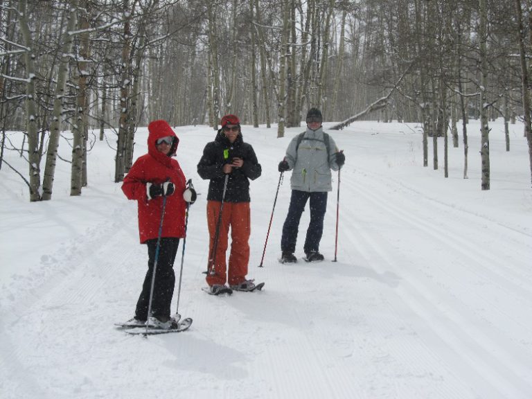 Snow-shoeing to a gourmet meal in the shadows of Aspen, CO