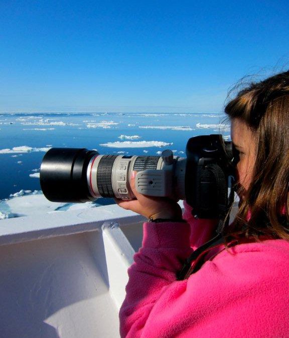 Learning about wildlife and photography in the Arctic Ocean