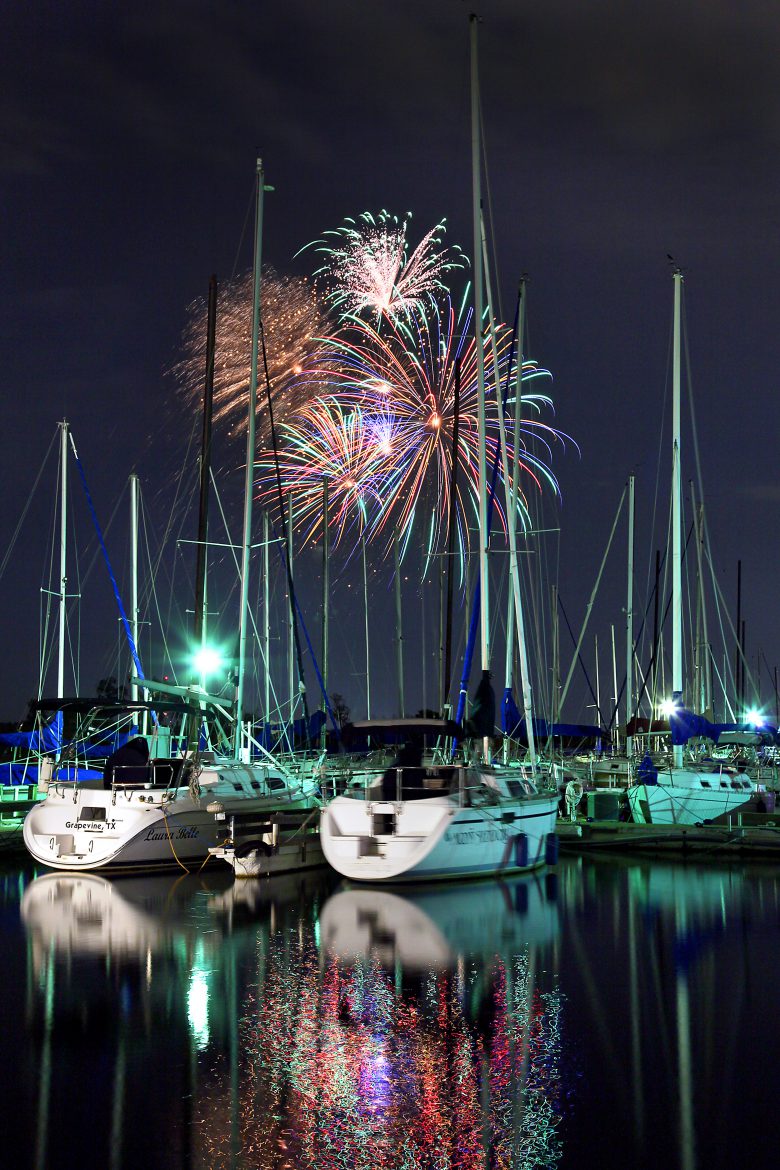 Fireworks over Lake Grapevine