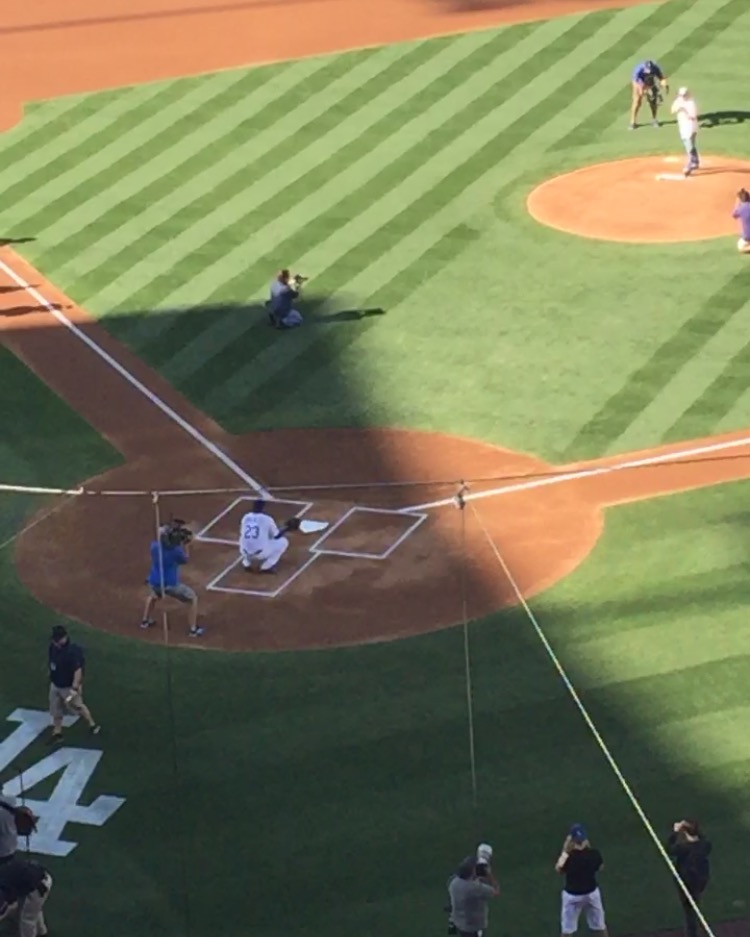 Baseball, the Dodgers and the Honorable First Pitch Taking The Kids