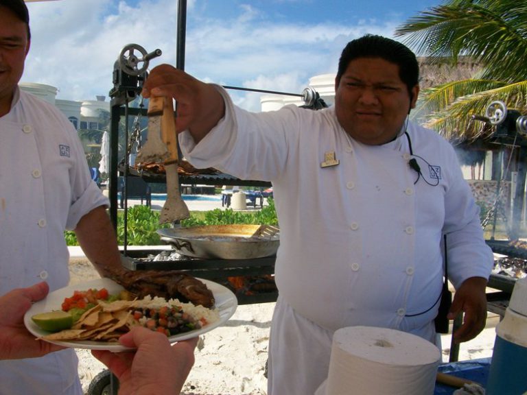 A smaller resort just down the beach with a different feel