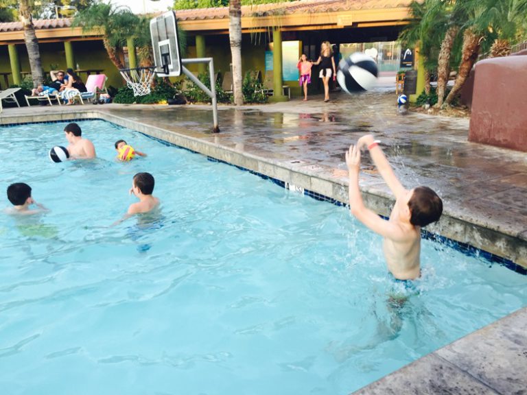 Enjoying a week of baseball spring training in Arizona with a young cousi