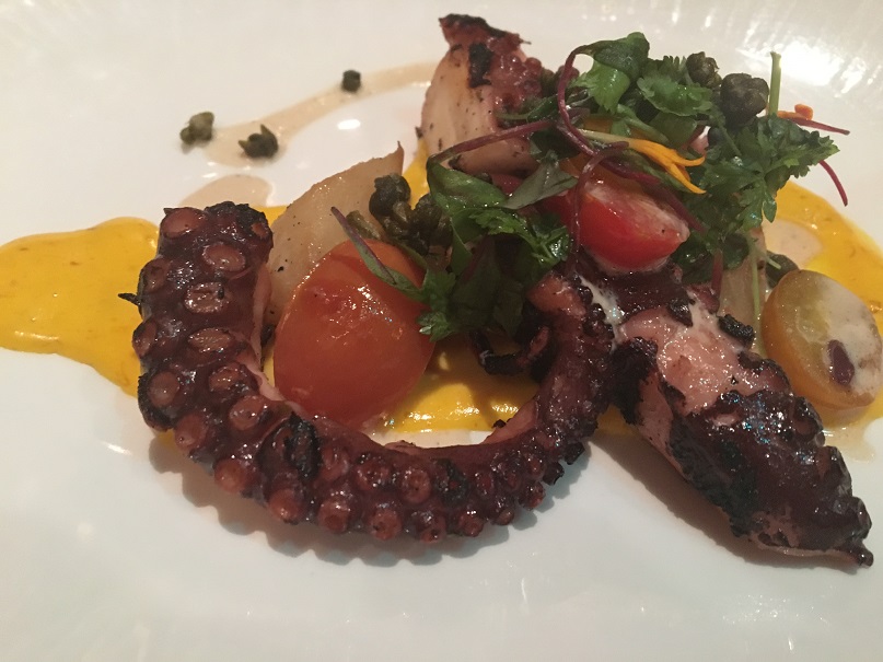 Grilled Octopus is the most popular appetizer at Tiffins