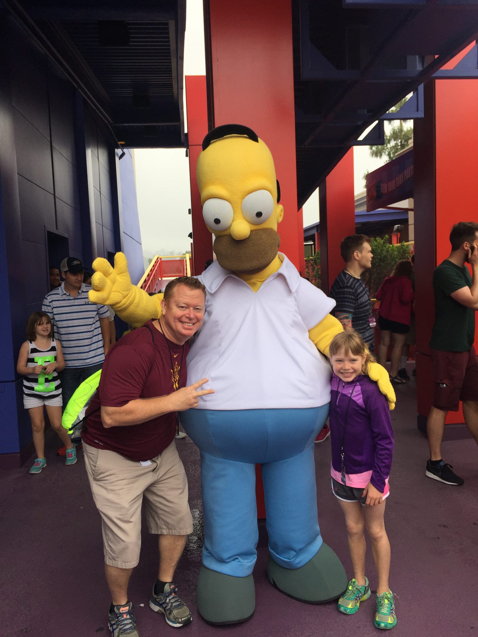 With Homer Simpson