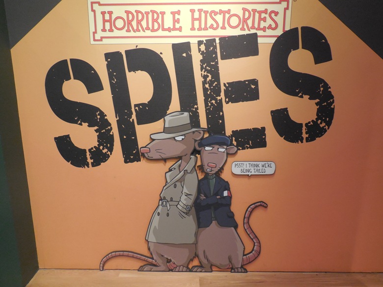 Horrible Histories Spies exhibit at Imperial War Museum in London