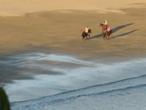 Horseback riding on the beach at Morgans Rock
