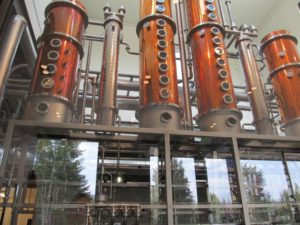 Impressive distillation equipment at Woody Creek Distillers